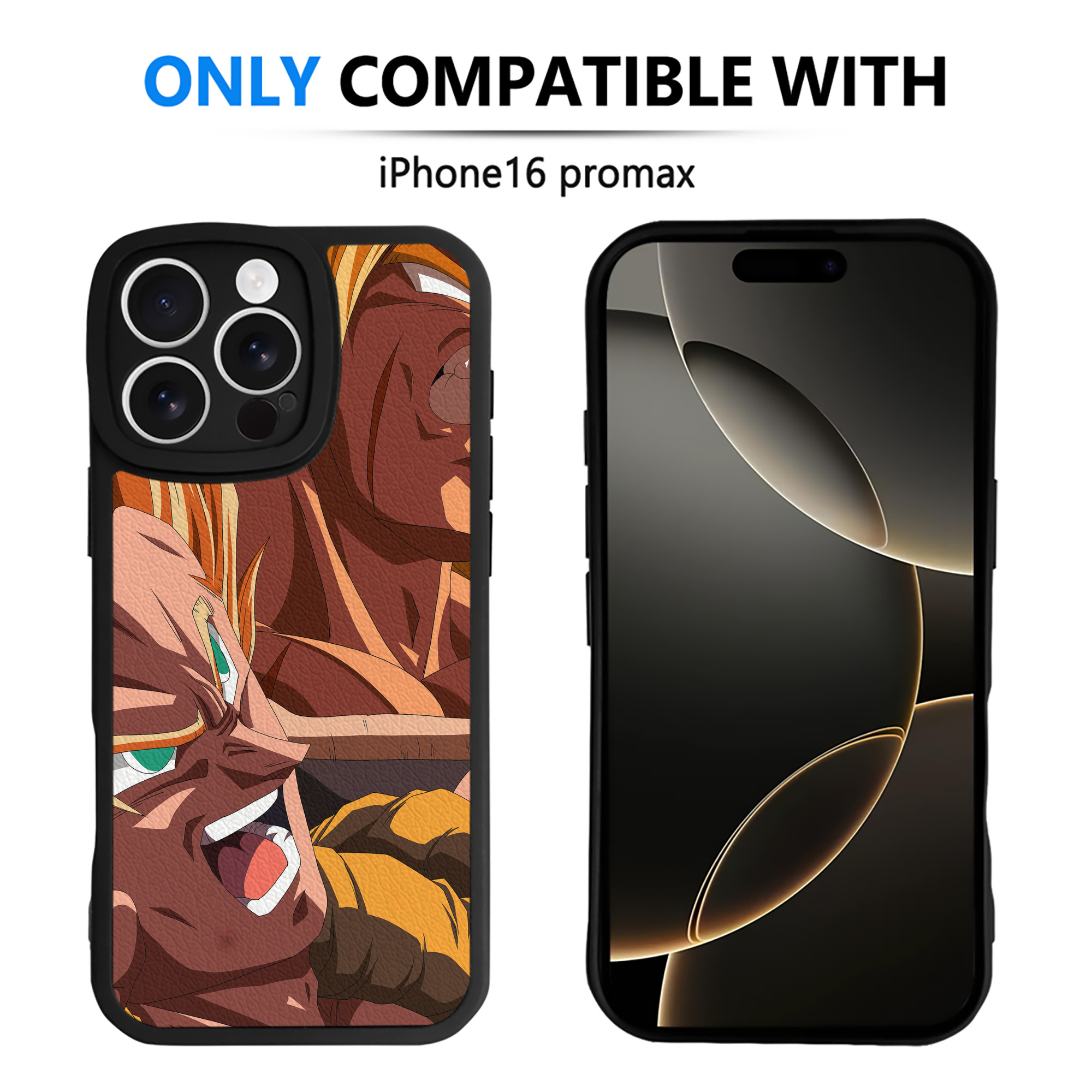 （画像用） ドラゴンボール DRAGON BALL 【iPhone 16シリーズ対応】シリコンスマホケース（レザー調） 材質：シリコン